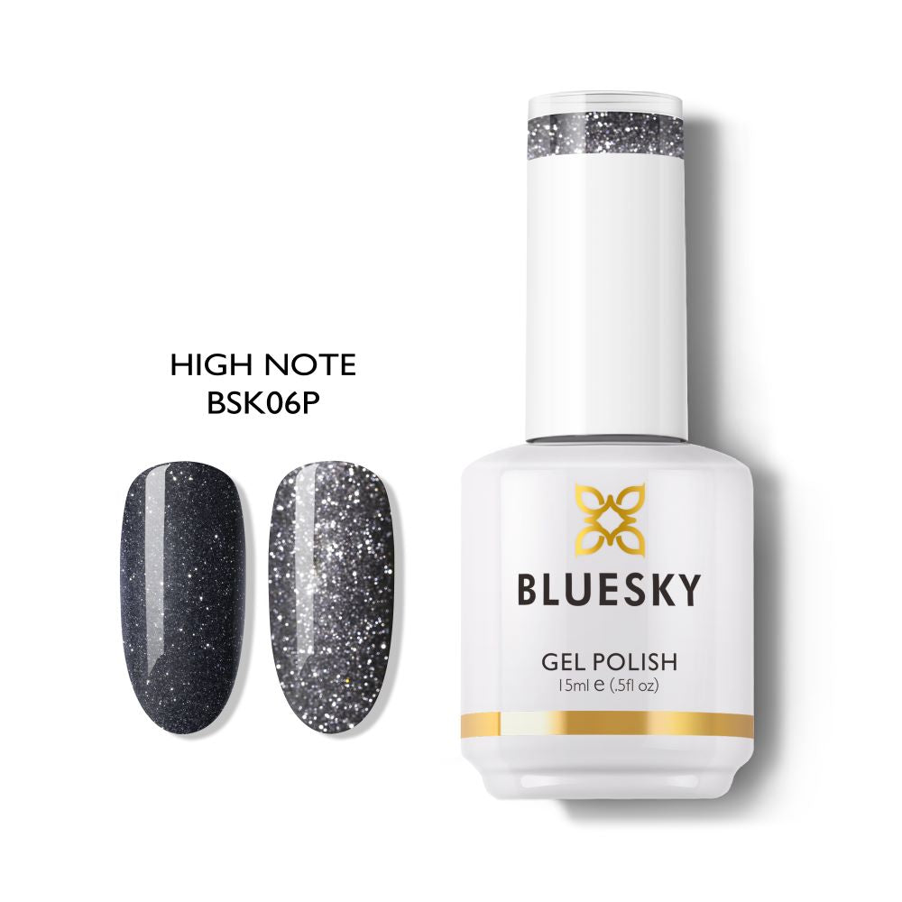 Bluesky Gel Polish Sparkle Chic Collection 15ml BSK06 HIGH NOTE