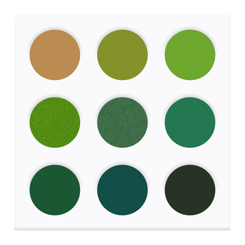 EYECONIQ 9pc eyeshadow palette 20.0g GREEN