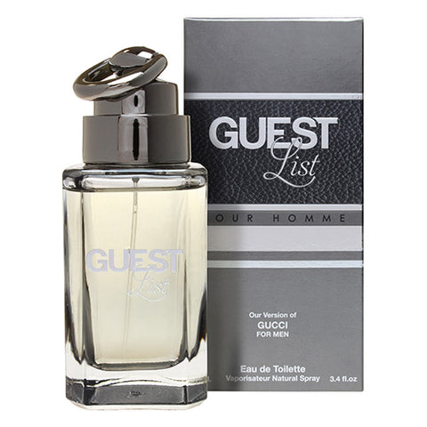 Guest List EDT 100ml Spray (like Gucci Pour Homme by Gucci)