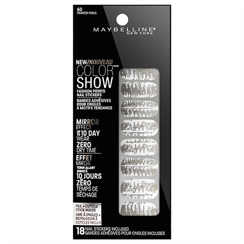 Maybelline Color Show Nail Stickers 60 FRAYED FOILS