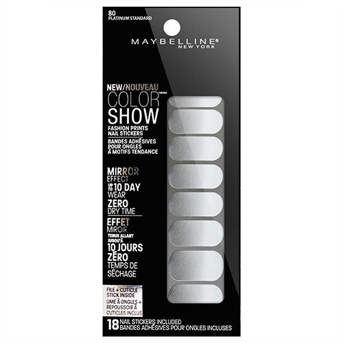 Maybelline Color Show Nail Stickers 80 PLATINUM STANDARD