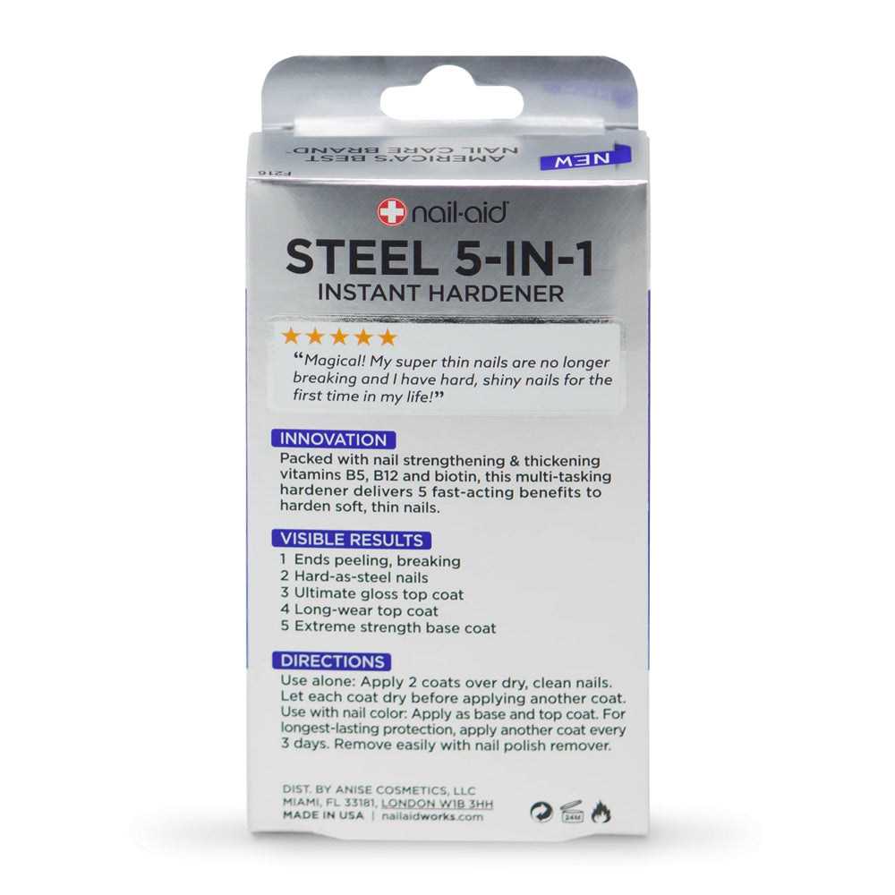 Nail-Aid Steel 5-in-1 Instant Hardener 15ml