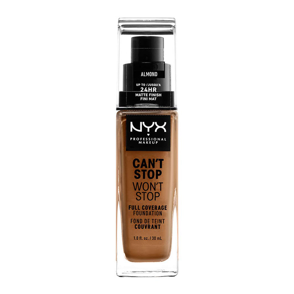 NYX Can't Stop Wont Stop Full Coverage Foundation 30.0ml CSWSF15.3 ALMOND