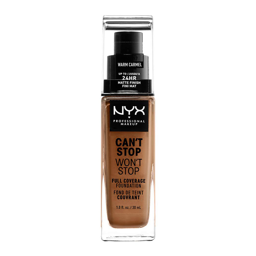 NYX Can't Stop Wont Stop Full Coverage Foundation 30.0ml CSWSF15.7 WARM CARAMEL