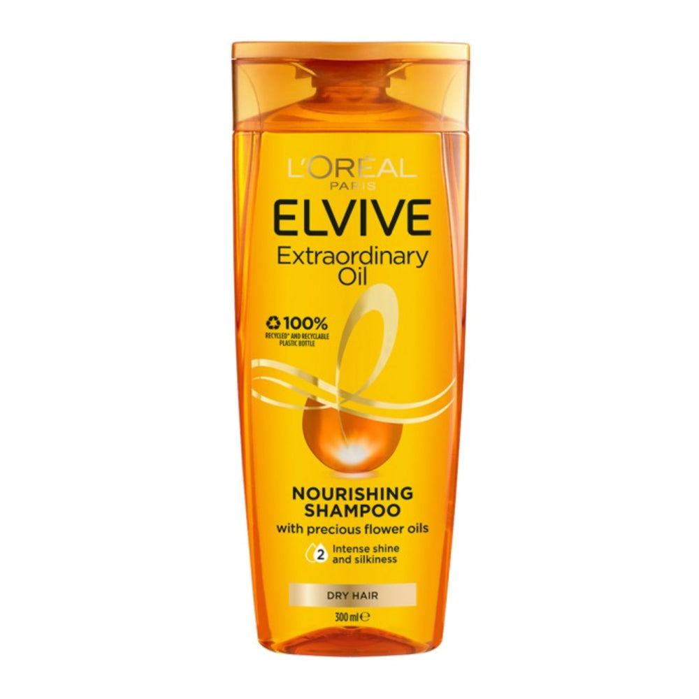 L'Oreal Elvive Extraordinary Oil Nourishing Shampoo for dry hair – hydrates, smooths & adds shine