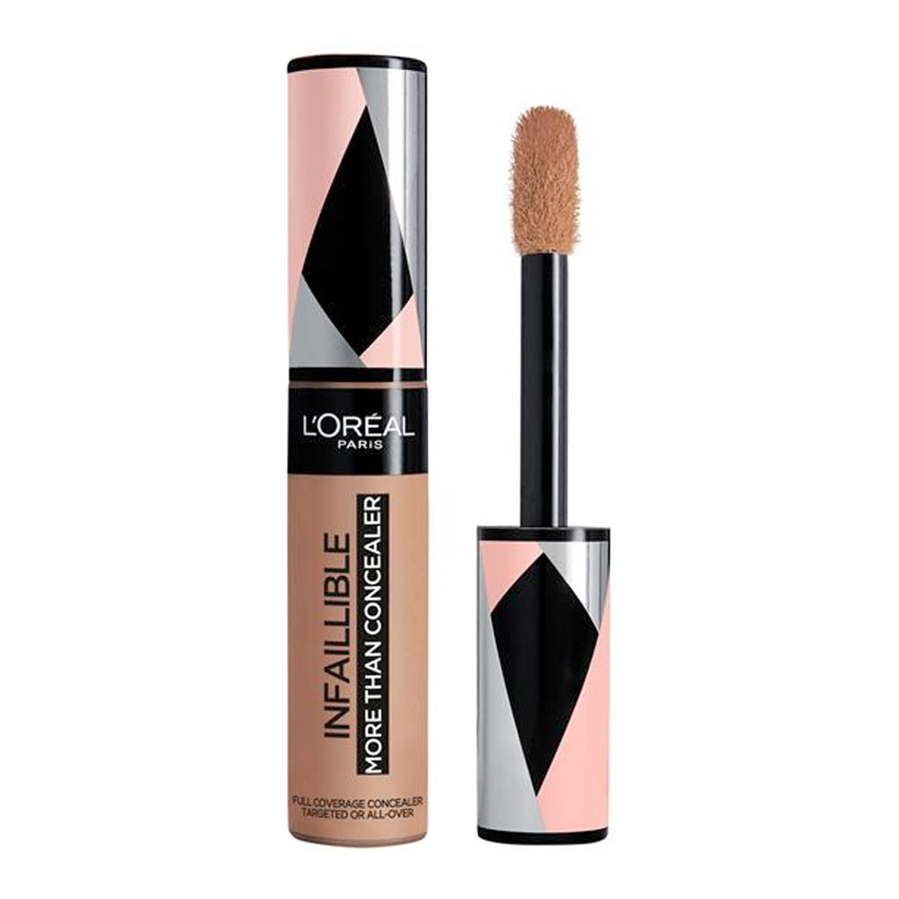 L'Oreal Infallible More Than Concealer 336 TOFFEE, full coverage concealer for blemishes, dark circles, and uneven skin tone