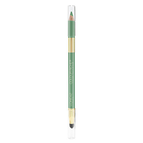 L'Oréal Colour Riche Pencil Perfect Eyeliner 940 Sea Green with built-in smudger and bold green pigment