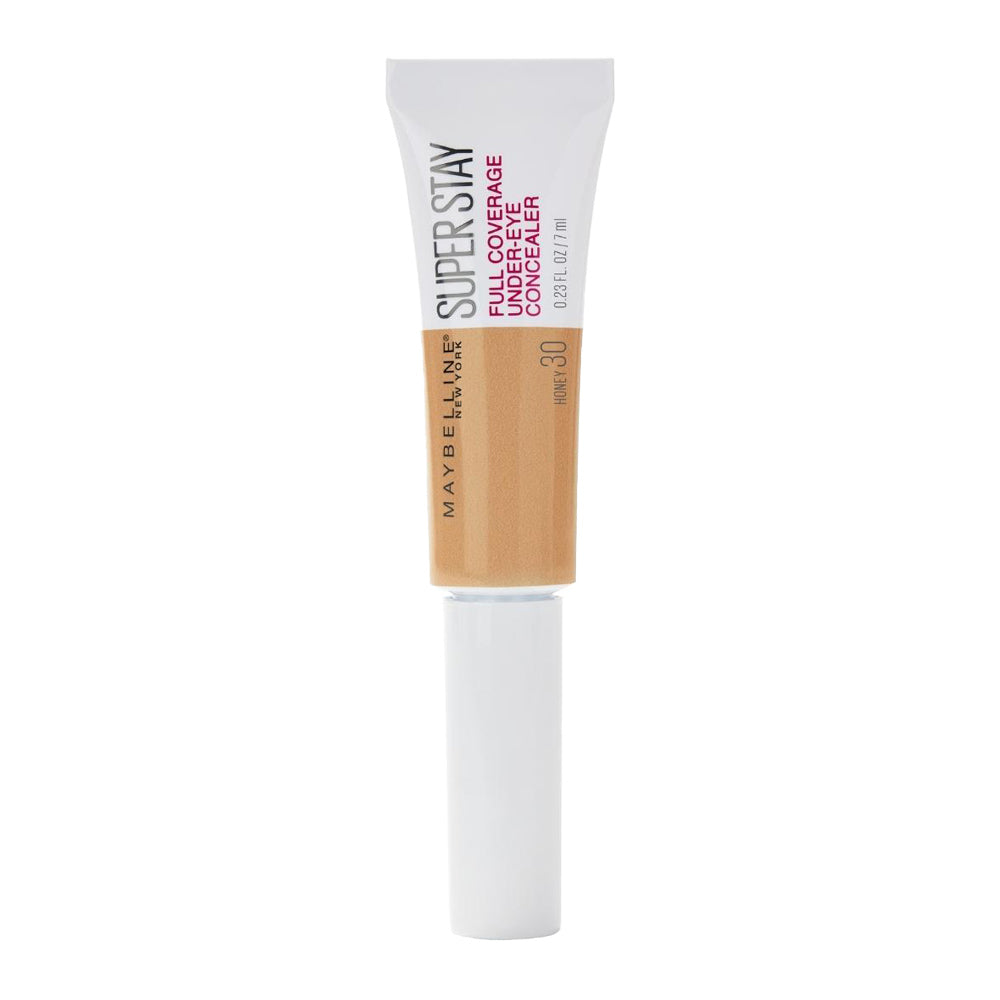 Maybelline Super Stay Concealer 30 HONEY with paddle applicator, waterproof 24hr wear and smudge-resistant full coverage