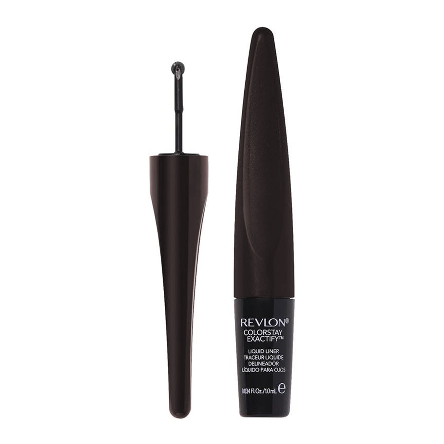 Revlon ColorStay Exactify Liquid Liner 102 Sparkling Black with wheel tip, waterproof 24HR smudge-proof precision eyeliner Blush Fiji