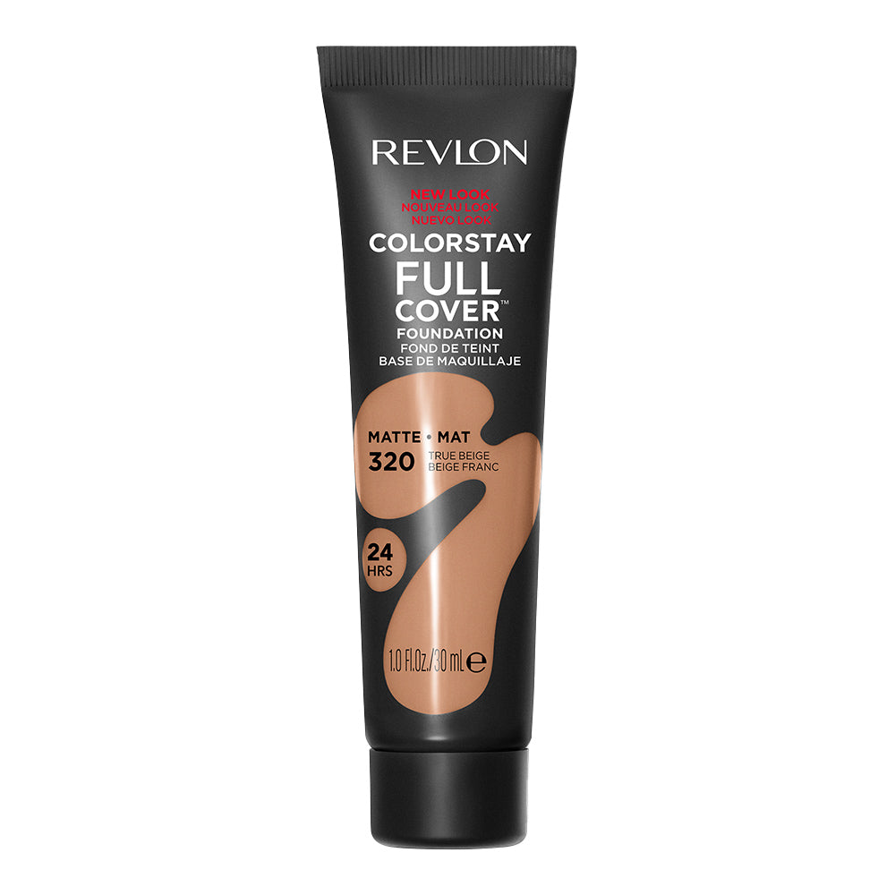 Revlon Full Cover Matte Foundation 320 True Beige lightweight 24HR wear with SPF35 and shine control Blush Fiji