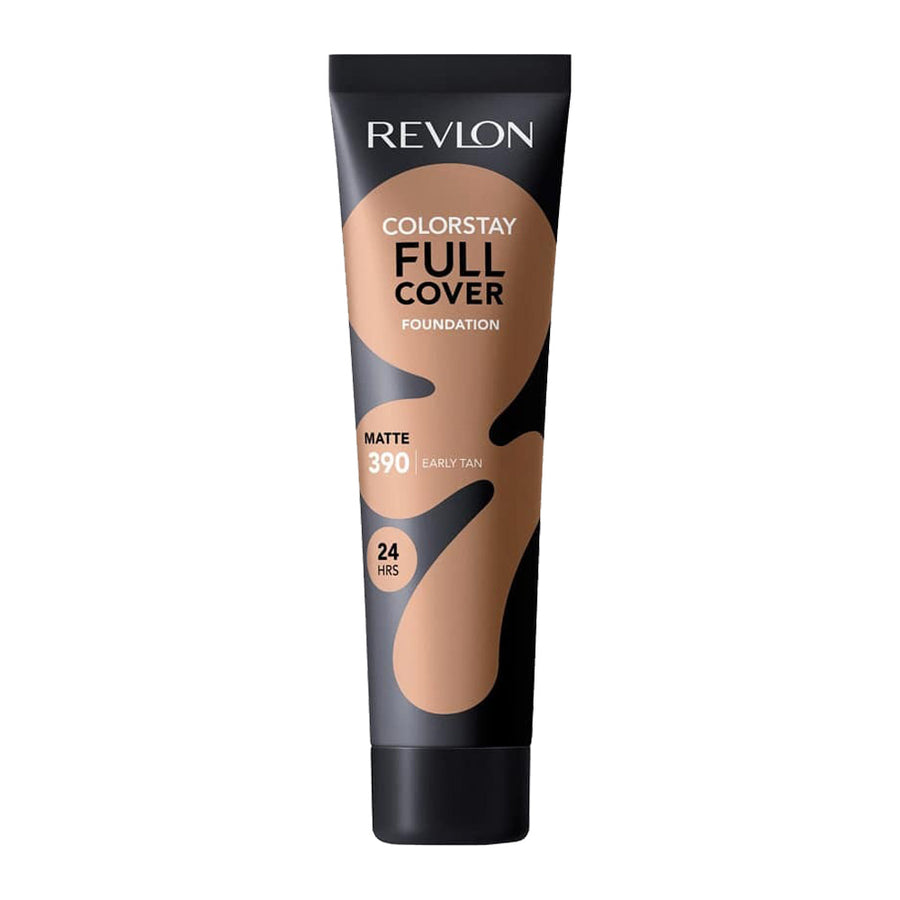 Revlon Full Cover Matte Foundation 390 Early Tan original formula with 24HR wear, lightweight full coverage and shine control Blush Fiji