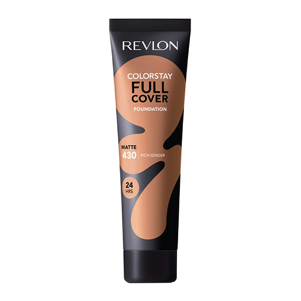 Revlon Full Cover Matte Foundation 430 Rich Ginger original formula with 24HR wear, lightweight full coverage and shine control Blush Fiji