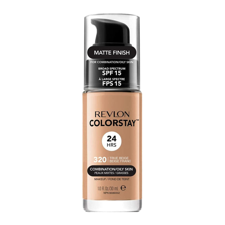 Revlon ColorStay Makeup for Combo/Oily Skin in 320 TRUE BEIGE with SPF 15 and 24hr matte finish
