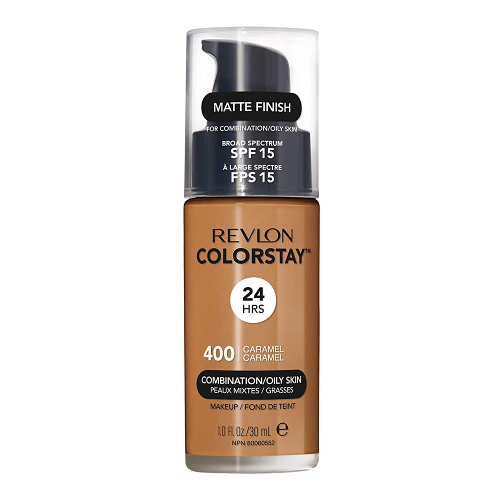 Revlon ColorStay Makeup for Combo/Oily Skin in 400 CARAMEL with SPF 15 and 24hr matte finish
