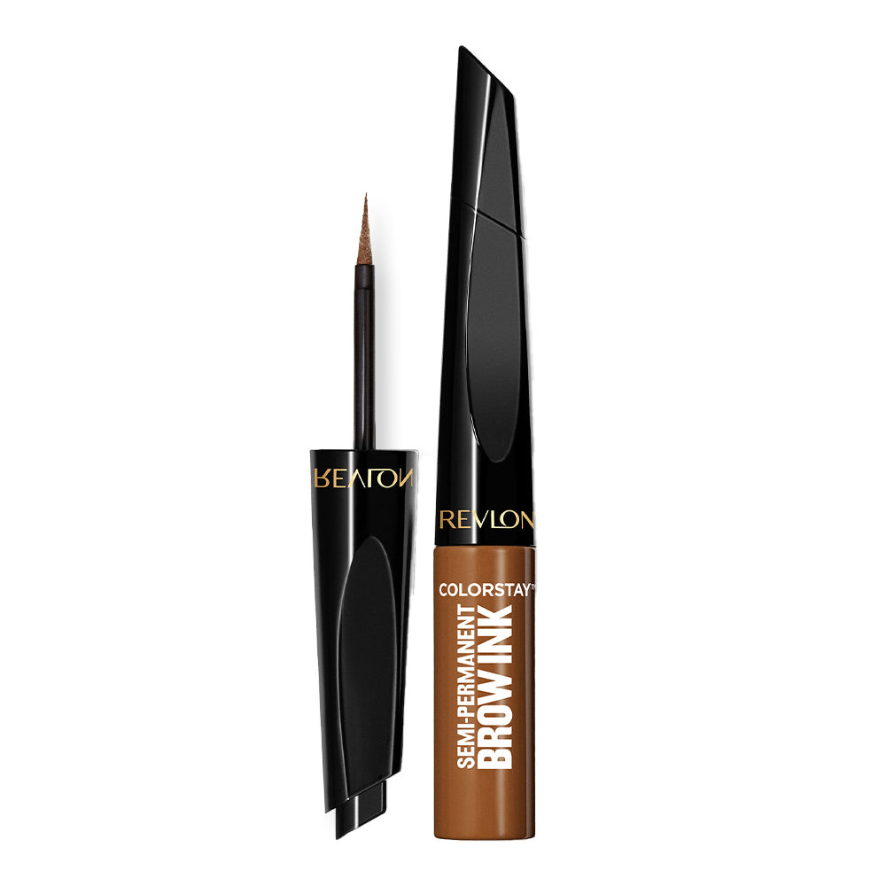 Revlon ColorStay Permanent Brow Ink 351 Warm Brown – 3-day wear, waterproof, flexible hold, spoolie tip applicator