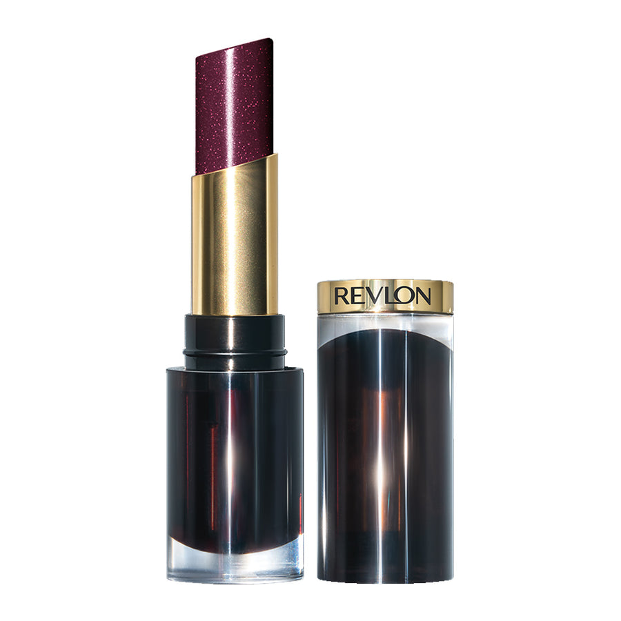 Revlon Glass Shine Lipstick - 012 BLACK CHERRY - High-shine, moisturising finish
