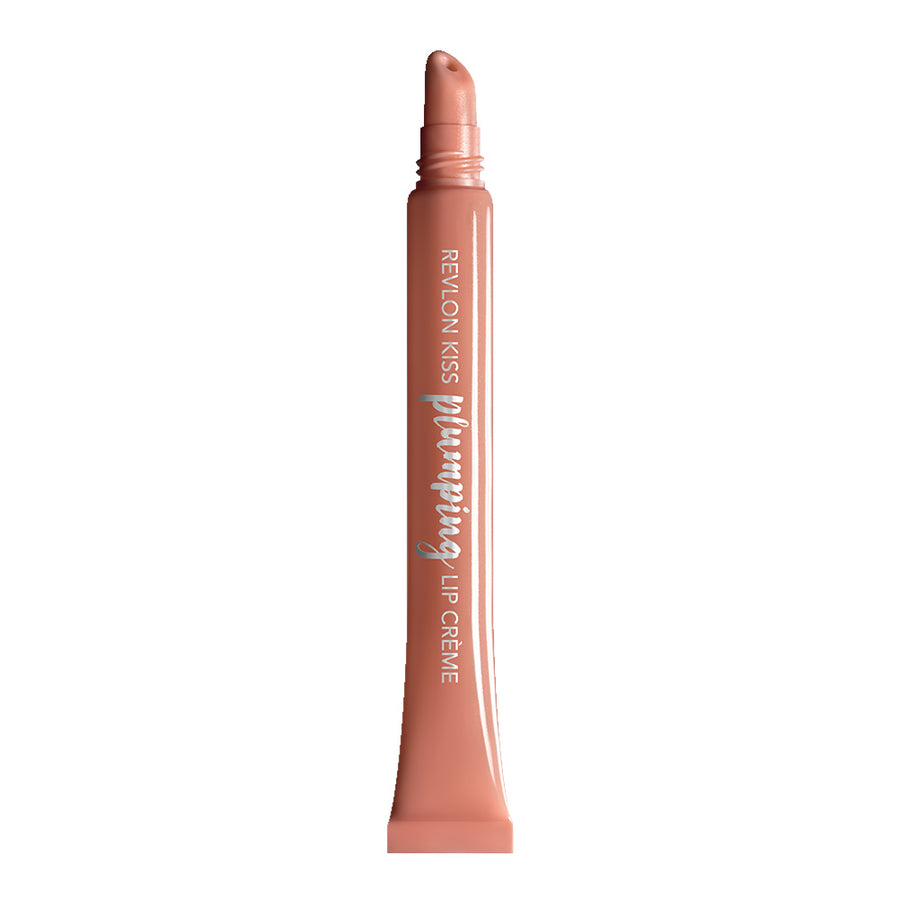 Revlon Kiss Plumping Lip Crème in 510 Nude Honey – glossy, creamy finish for fuller lips with a cooling effect