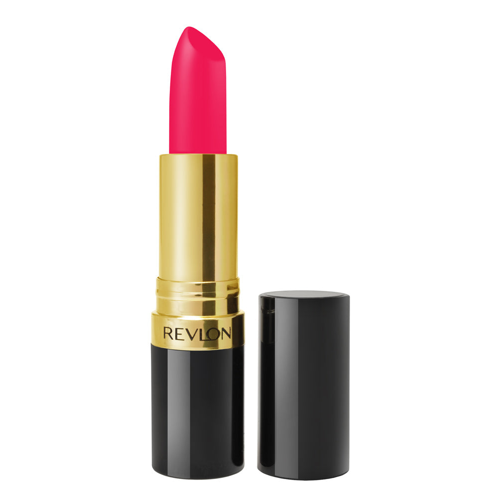 Revlon Super Lustrous Matte Lipstick 016 Paradise Pink – hydrating, pigmented matte lipstick with avocado oil and vitamin E