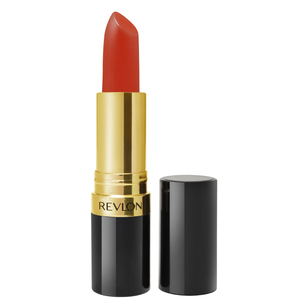 Revlon Super Lustrous Matte Lipstick 053 So Lit! – hydrating, pigmented matte lipstick with avocado oil and vitamin E