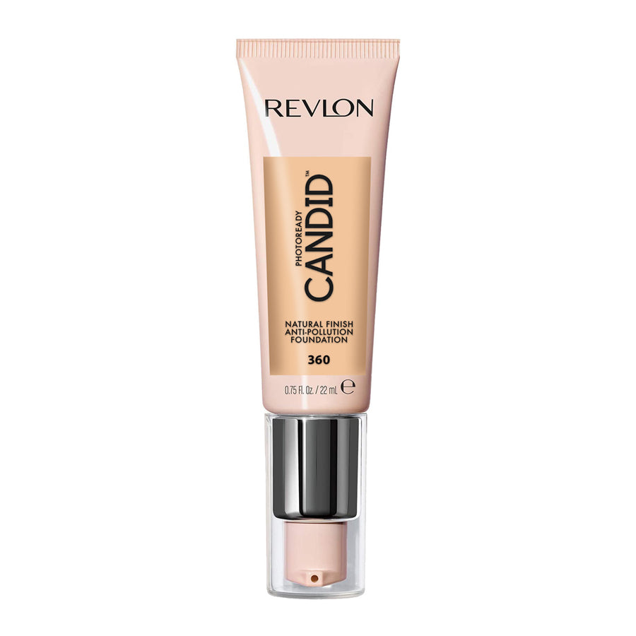 Revlon Candid Foundation 360 Cashew – liquid makeup with blue light defence, vitamin E & buildable medium coverage