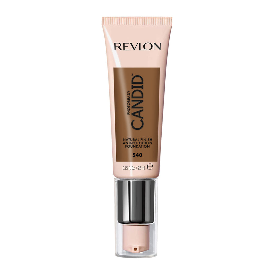 Revlon Candid Foundation 540 Walnut – natural finish liquid with blue light defence & vitamin E