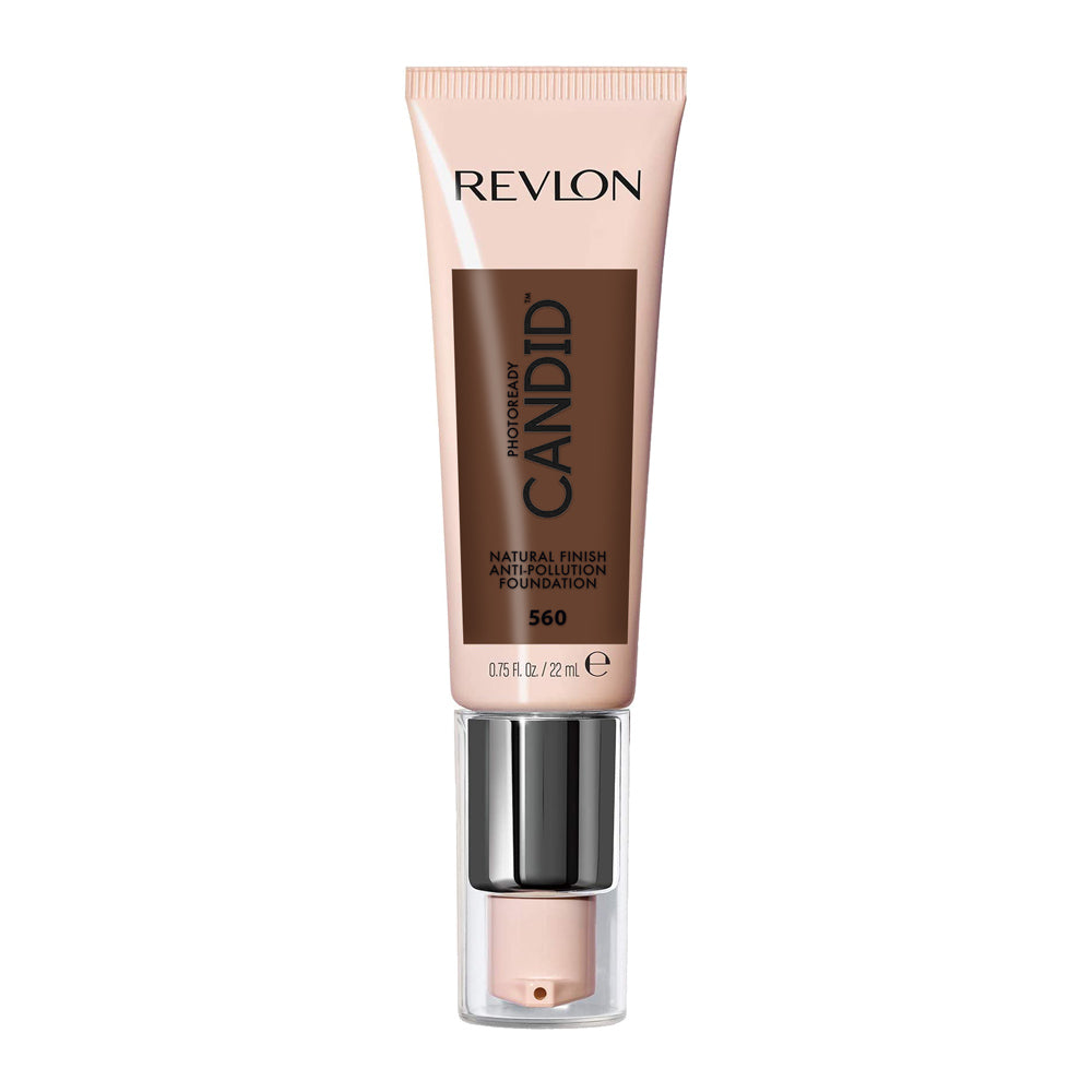 Revlon Candid Foundation 560 Espresso – natural finish liquid with blue light defence & vitamin E