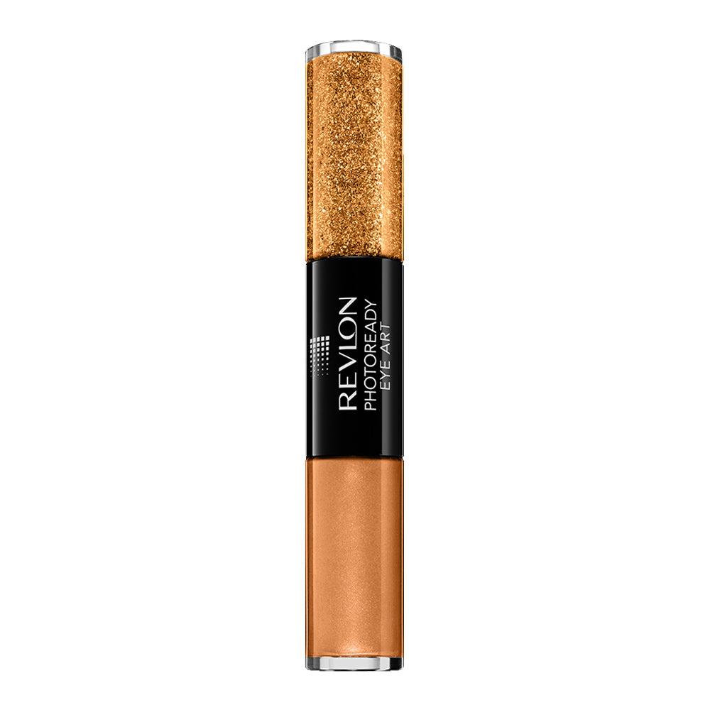 Revlon Eye Art 090 Burnished Bling – dual-ended cream eyeshadow and glitter liner with satin and sparkle finishes