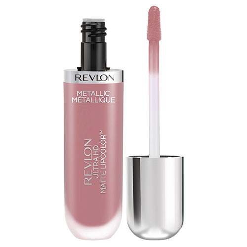 Revlon Metallic Lipcolour 680 GLAM – bold shine meets metallic matte finish in a wax-free gel lipstick