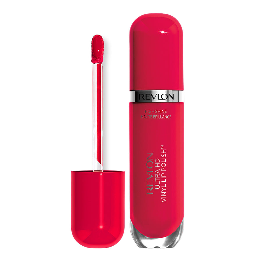 Revlon Vinyl Lip Polish 910 Cherry On Top – with high shine, bold pigment, smooth texture and non-feathering colour