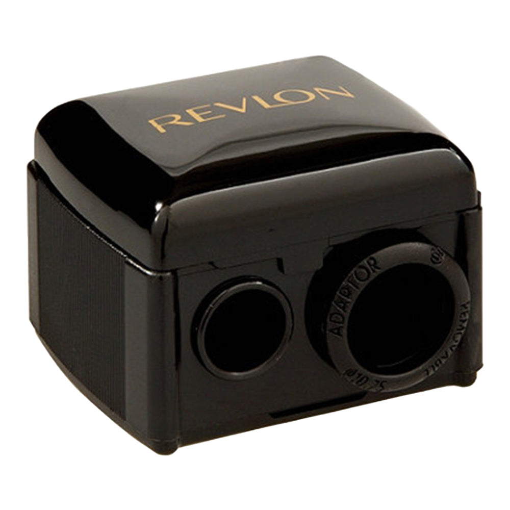 Revlon Universal Sharpener – 3-size fit for cosmetic pencils, with snap-lid, precision edge and easy-clean design